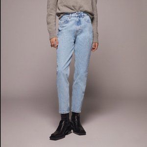 Zara High Waisted Mom Fit Jeans